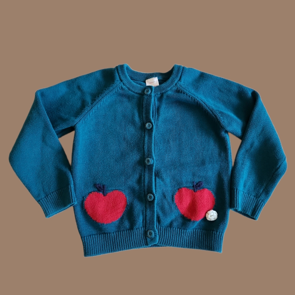 Hanna Andersson Knit Cardigan Sweater Size 110
